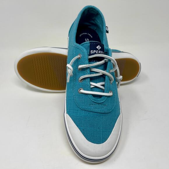 Sperry Lounge 2 Top-Sider Linen Comfort Style Sneakers Womens 9 Blue :: K.4.5 - Picture 9 of 13